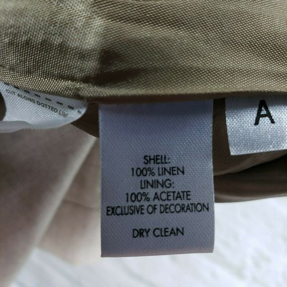 Ann Taylor Loft Linen Skirt Lined Tan Size 6 - Picture 7 of 7
